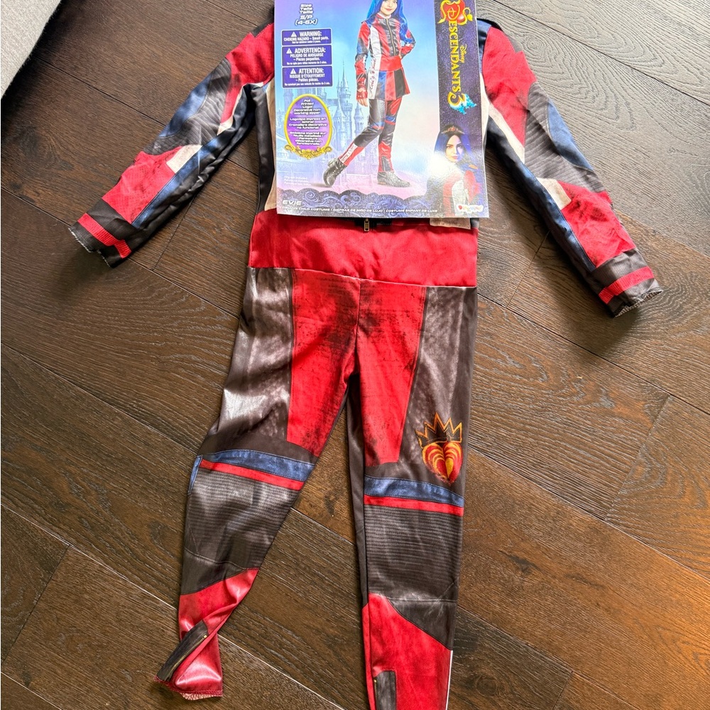 Disney Red and Black Superhero Costume with Futuristic Design